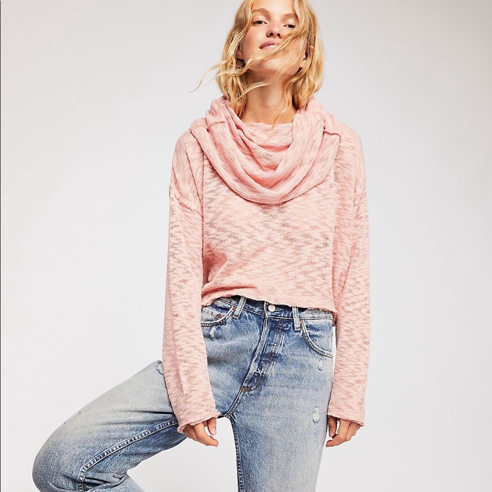 EUC Free People breezy long sleeve top